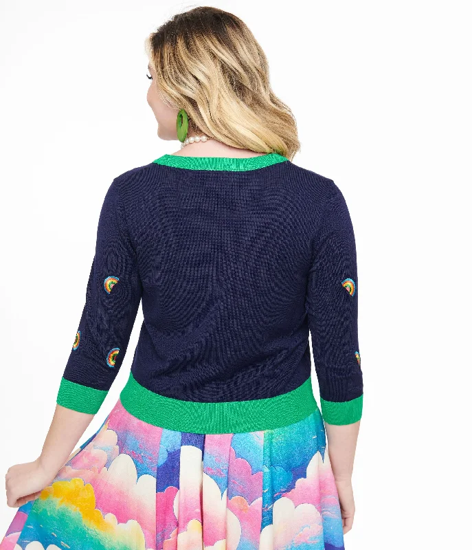 1950s-navy-green-rainbow-embroidered-skye-cardigan