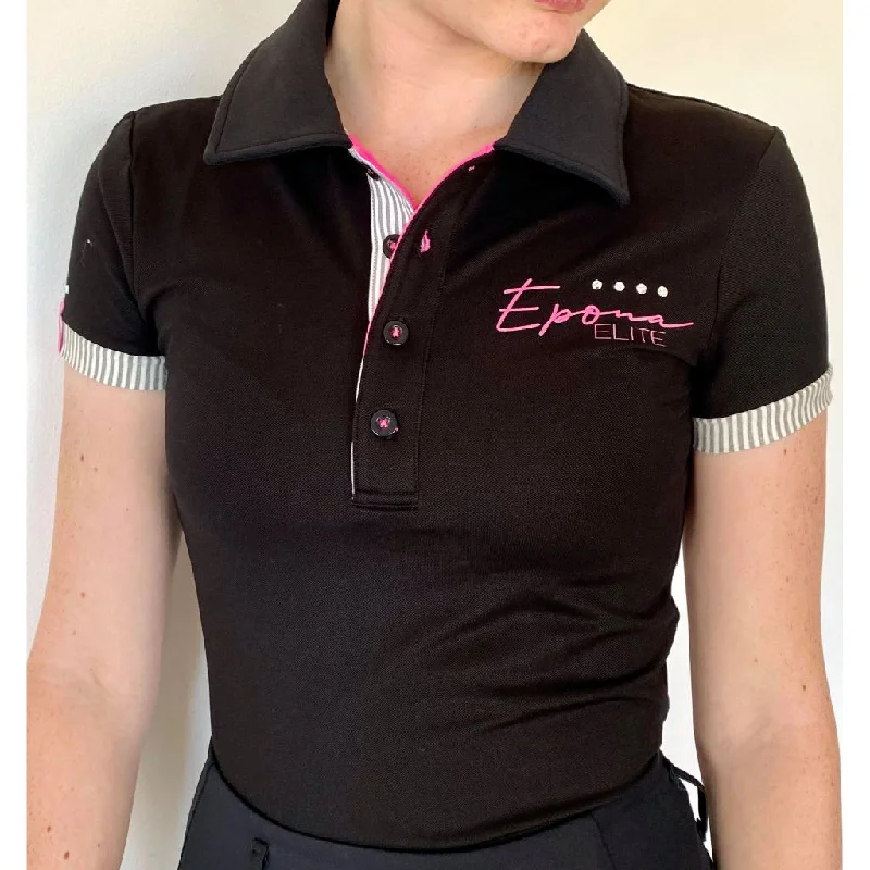 Epona Elite Grace Ladies Polo Shirt BLACK