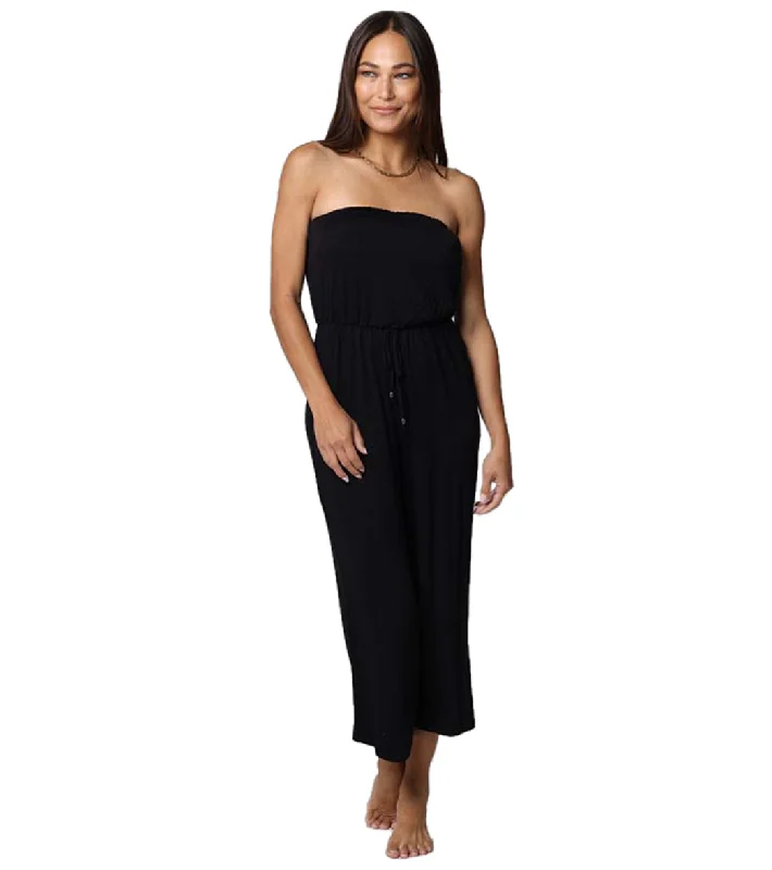 J.Valdi Women's Kira Bandeau Jumpsuit Black