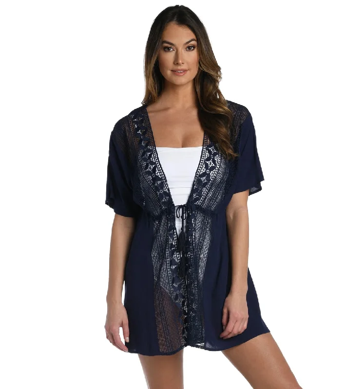 La Blanca Women's Coastal Covers Kimono Indigo