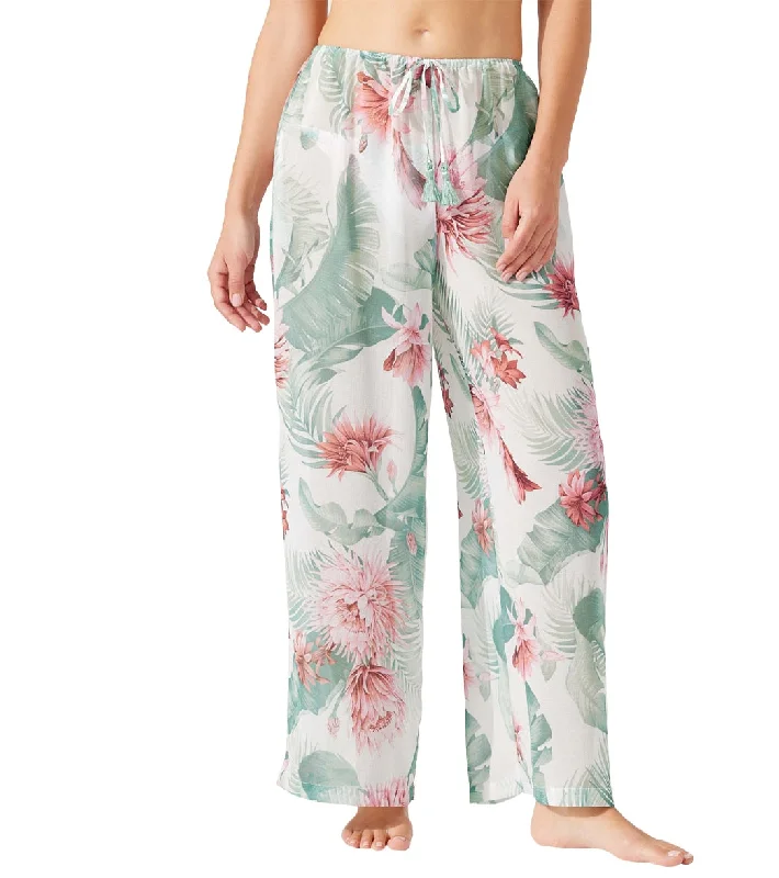 Tommy Bahama Breezy Botanical Beach Cover Up Pant White