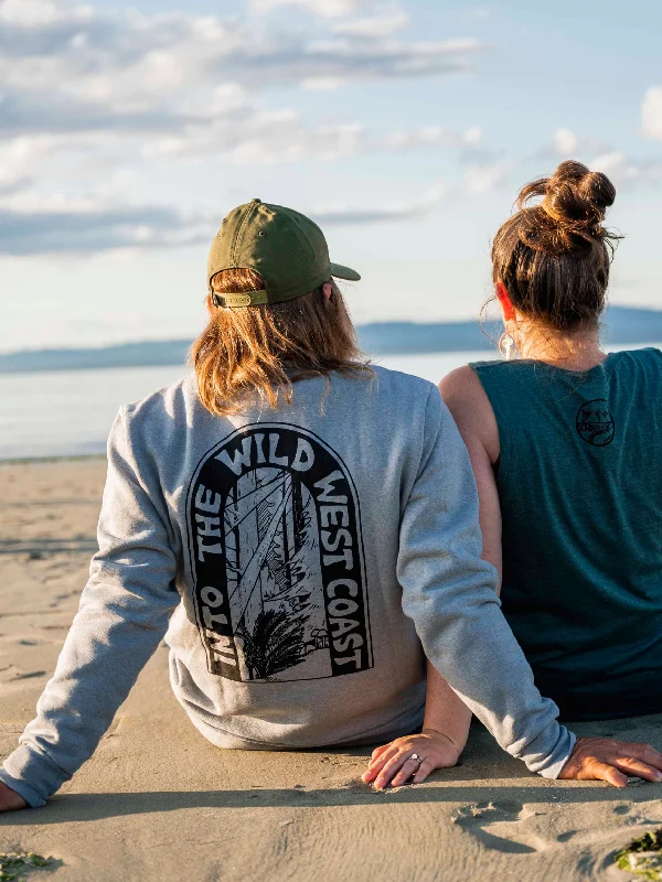 WILD WEST COAST- Unisex Eco Crewneck Sweatshirt