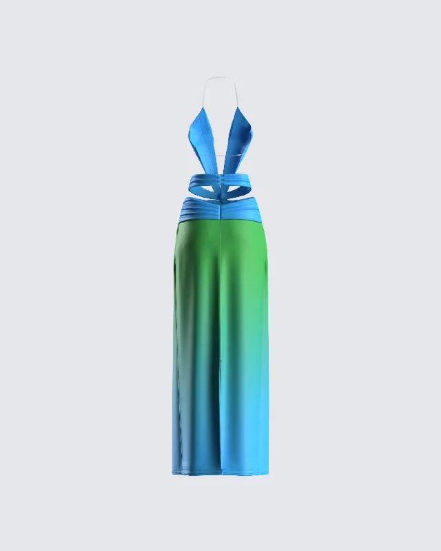 Anita Ombre Print Maxi Dress