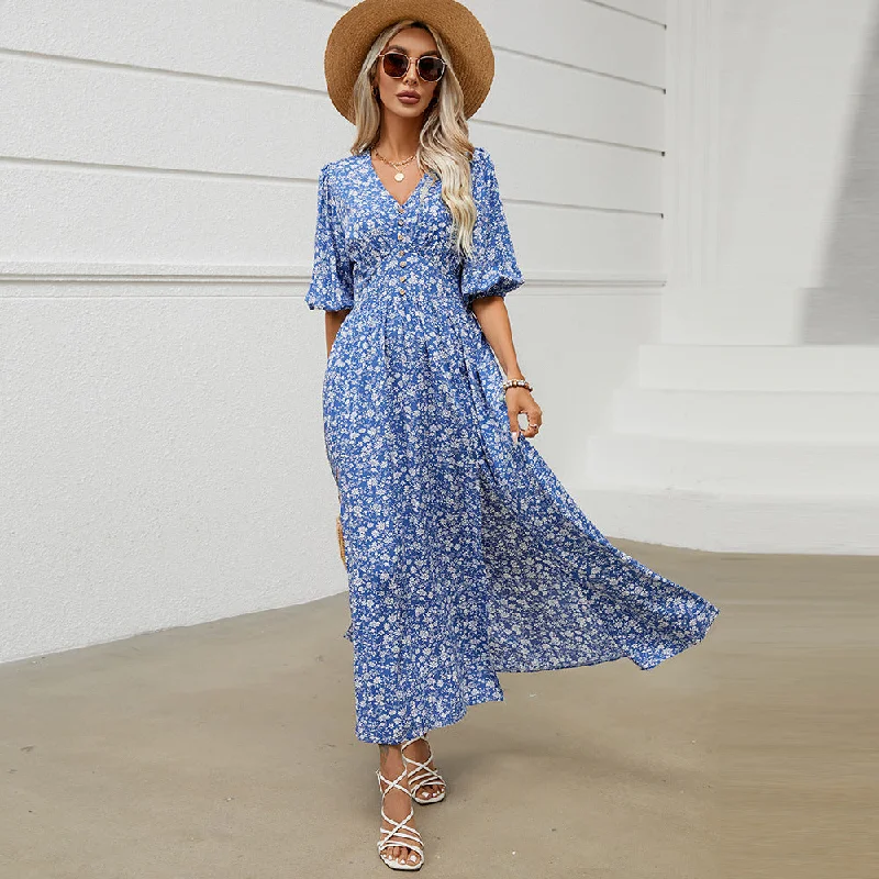 Beautiful Dress Split Bohemian Rayon Beach Dresses