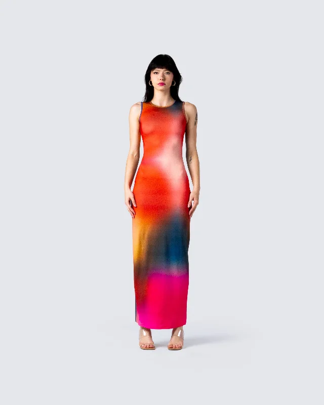 Finn Multi Print Maxi Dress