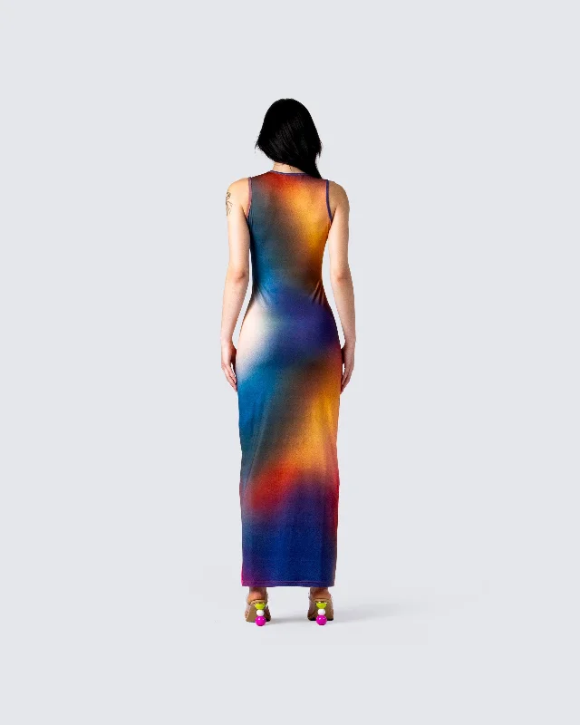 Finn Multi Print Maxi Dress