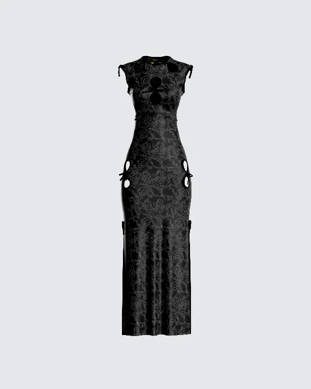 Jasper Black Maxi Dress