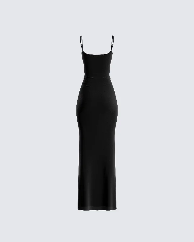 Lilibet Black Maxi Dress