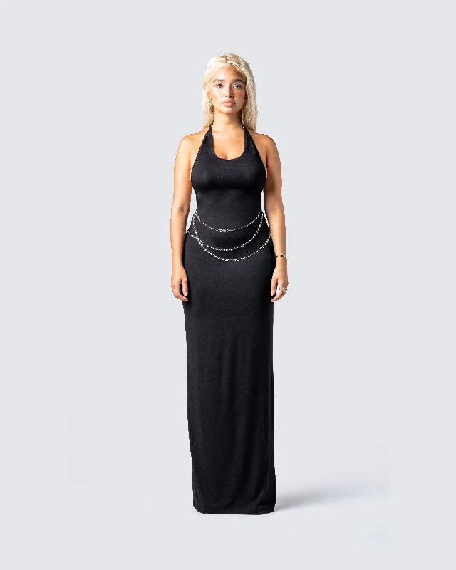 Marcel Black Halter Maxi Dress