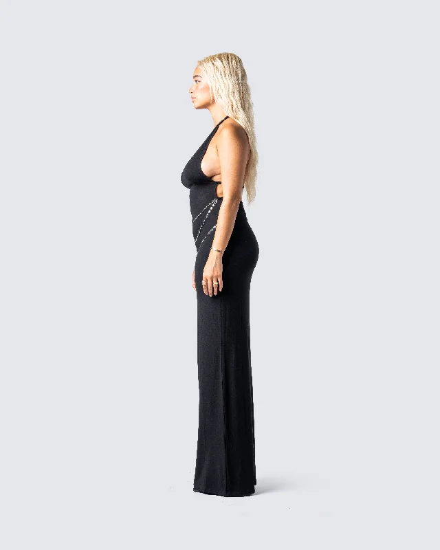 Marcel Black Halter Maxi Dress