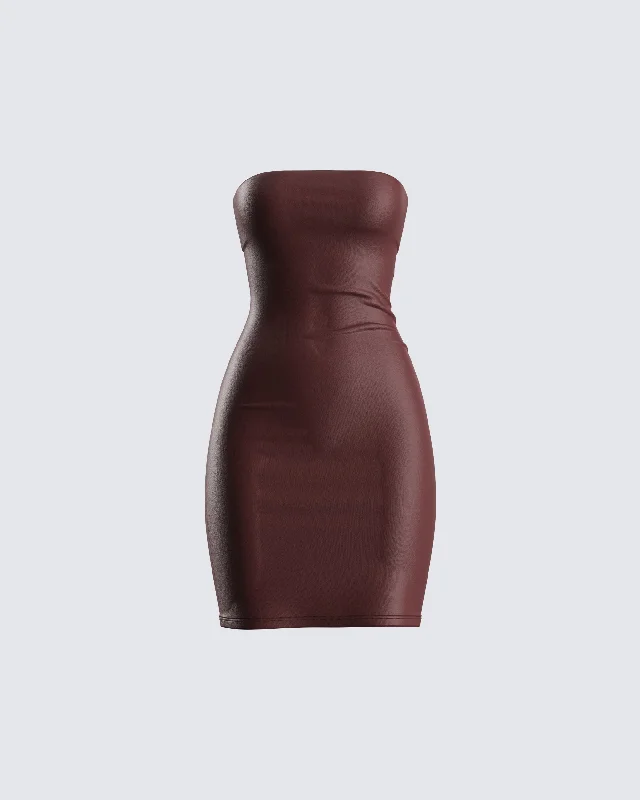 Maxine Brown Jersey Tube Dress