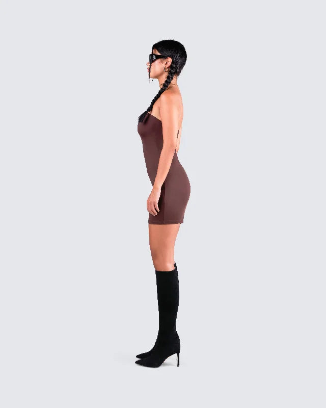 Maxine Brown Jersey Tube Dress