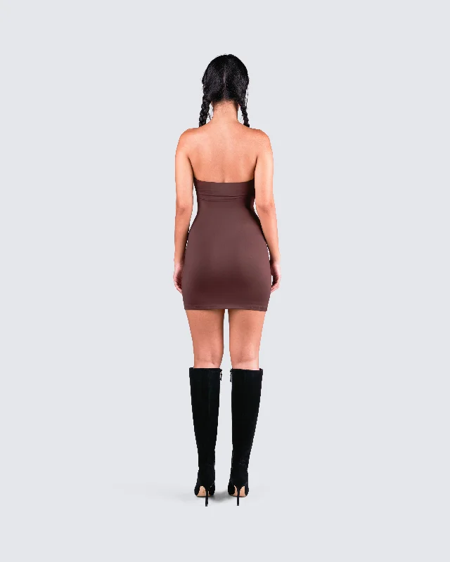 Maxine Brown Jersey Tube Dress