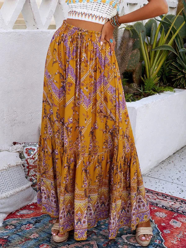 New Bohemian Beach Dress Oversize Skirt