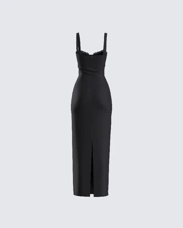 Salma Black Maxi Dress