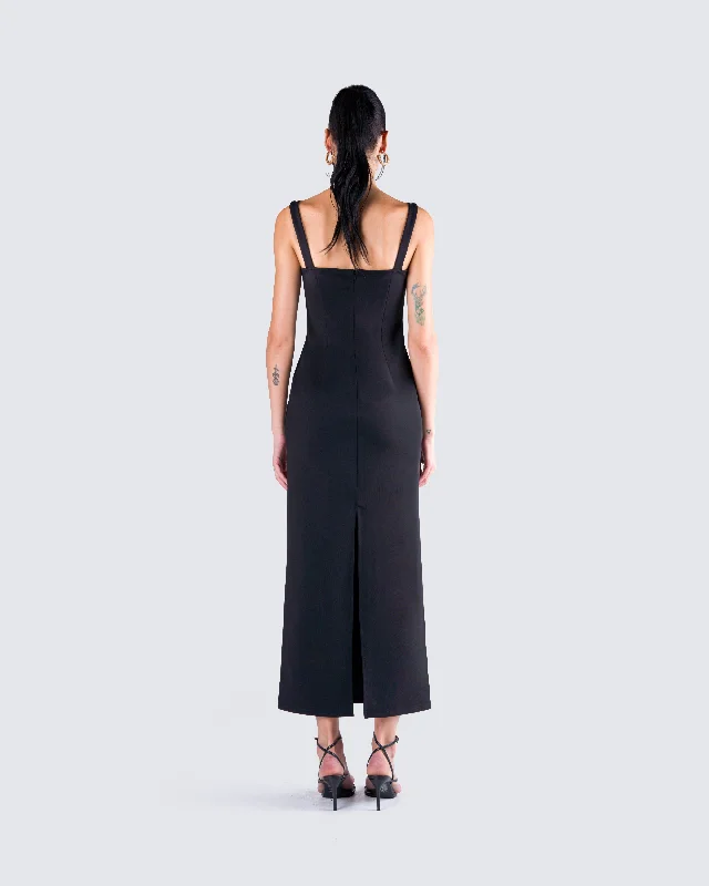 Salma Black Maxi Dress