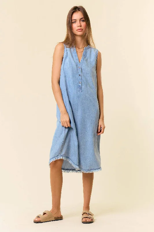 Vicki Denim Midi Dress