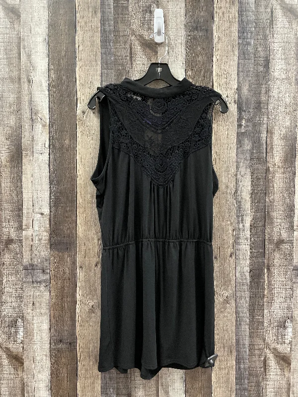 Black Romper Maurices, Size Xl