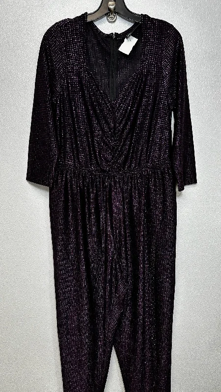 Metallic Jumpsuit Lane Bryant O, Size 1x