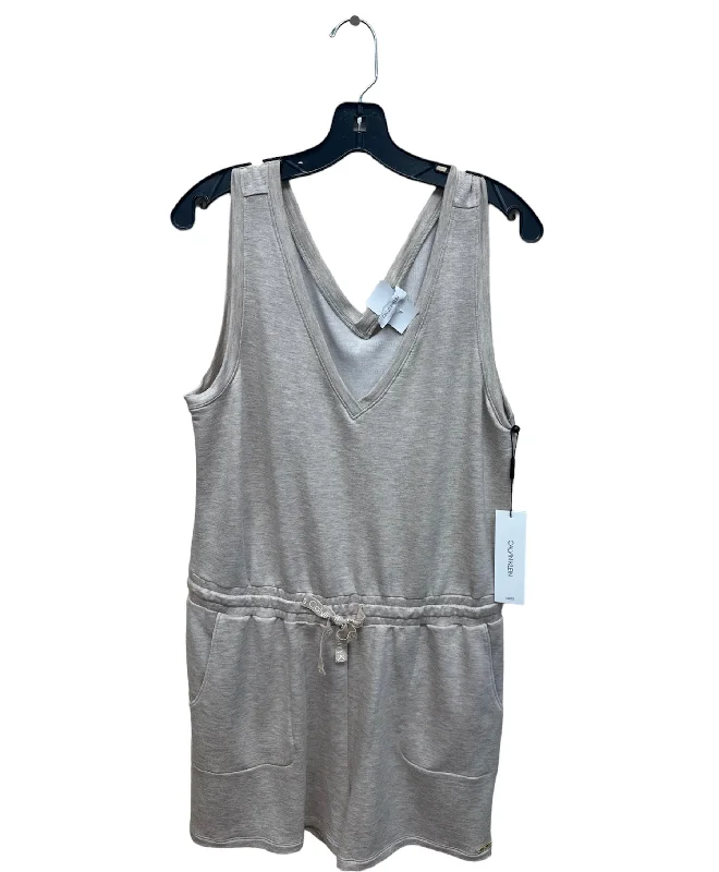 Tan Romper Calvin Klein, Size L