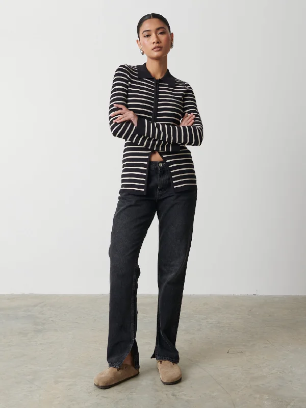 avery-striped-zip-knit-top-black-and-cream