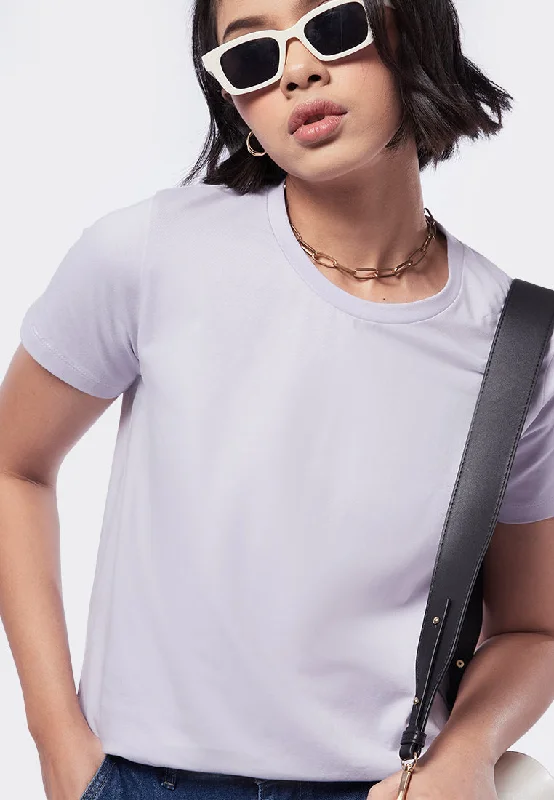 Basic Round Neck Cotton T-Shirt