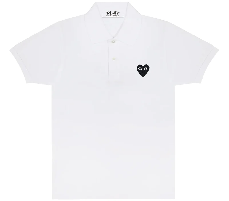 Black Heart Polo Shirt Women