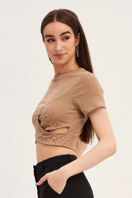 brown-crop-top-short-sleeve-rib-jc1599-47wb