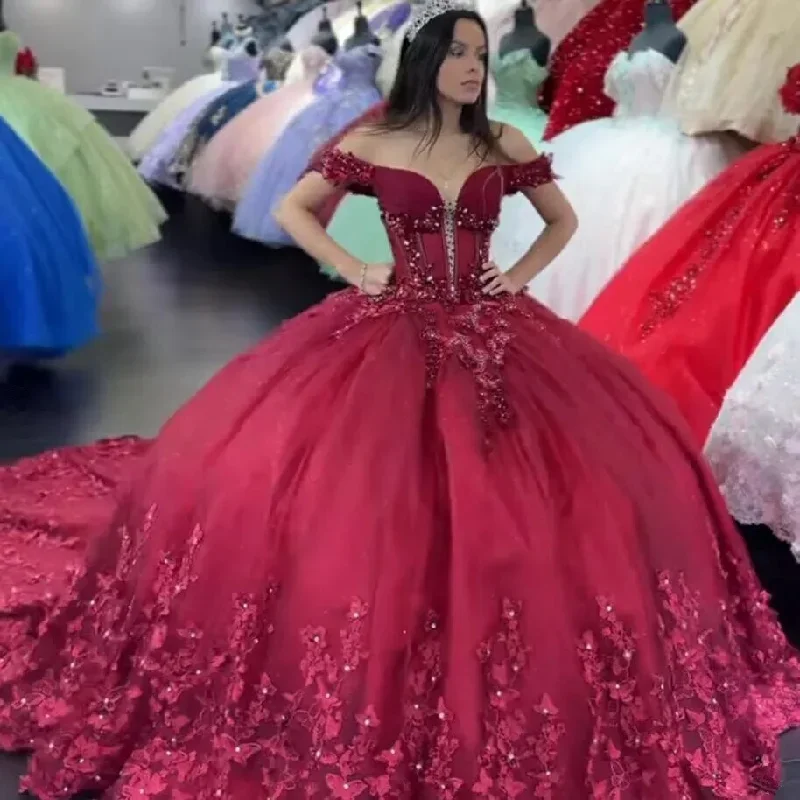 burgundy-saprkly-quinceanera-dresses-off-shoulde-princess-boning-applique-crystal-vestidos-de-quinceanera-sweet-15-prom-1