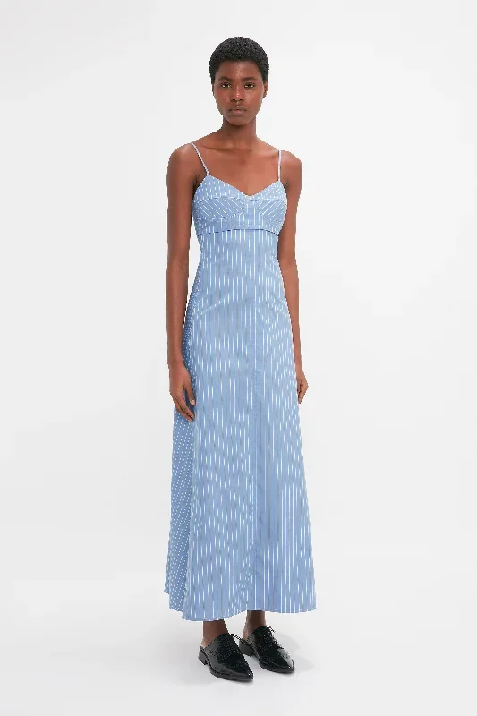 cami-fit-and-flare-midi-in-steel-blue