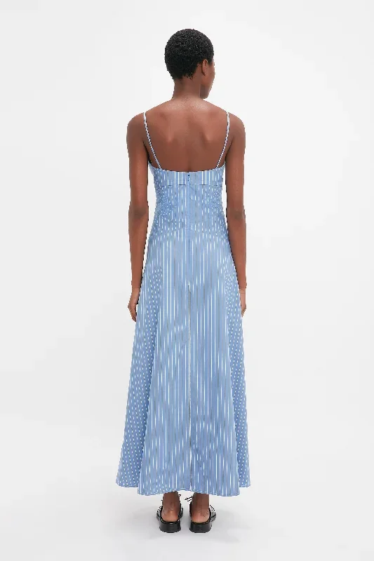 cami-fit-and-flare-midi-in-steel-blue