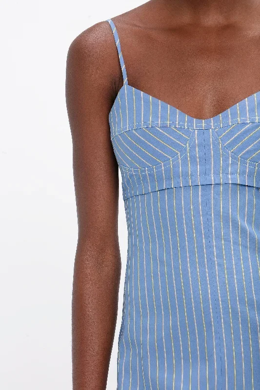 cami-fit-and-flare-midi-in-steel-blue