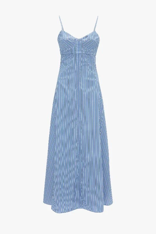 cami-fit-and-flare-midi-in-steel-blue