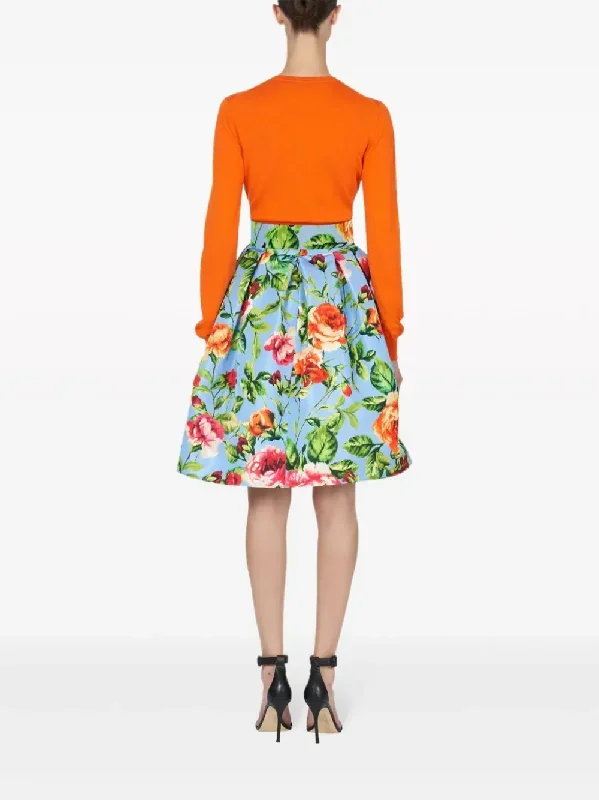 carolina-herrera-knee-length-full-skirt-skirts-600045312blu