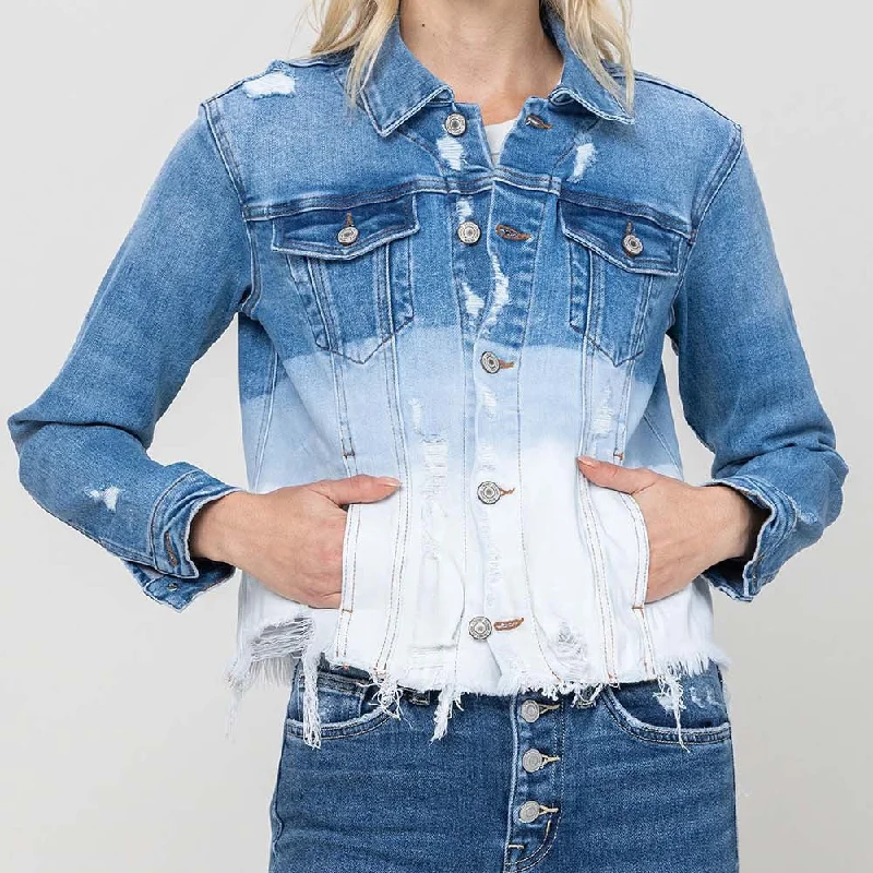 Women's Classic Crop Denim Jacket - FINAL SALE