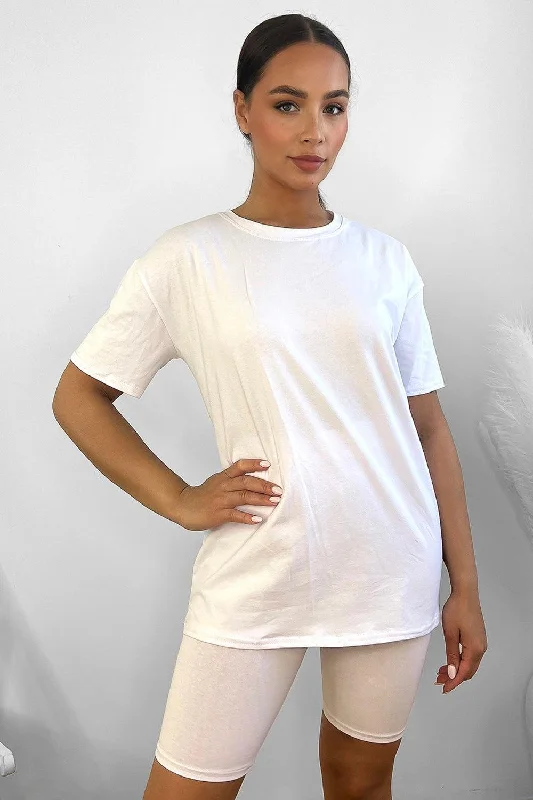 cotton-blend-high-neck-t-shirt-and-cycling-shorts-set