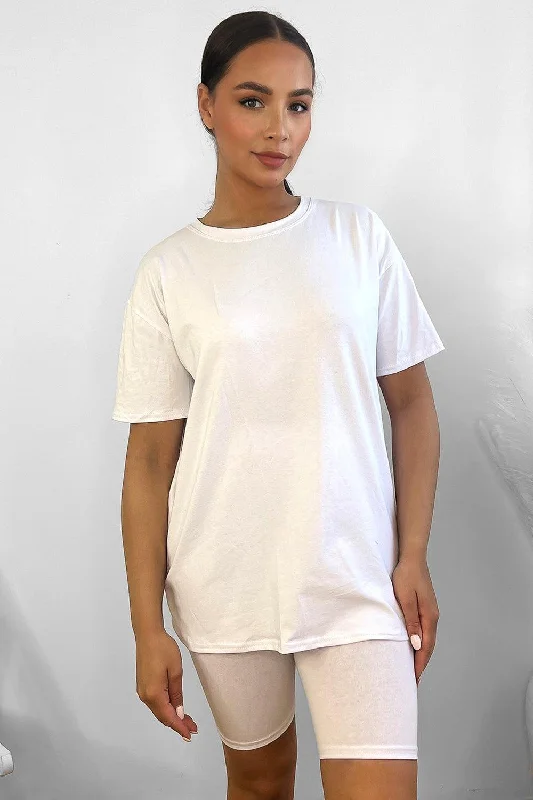 cotton-blend-high-neck-t-shirt-and-cycling-shorts-set