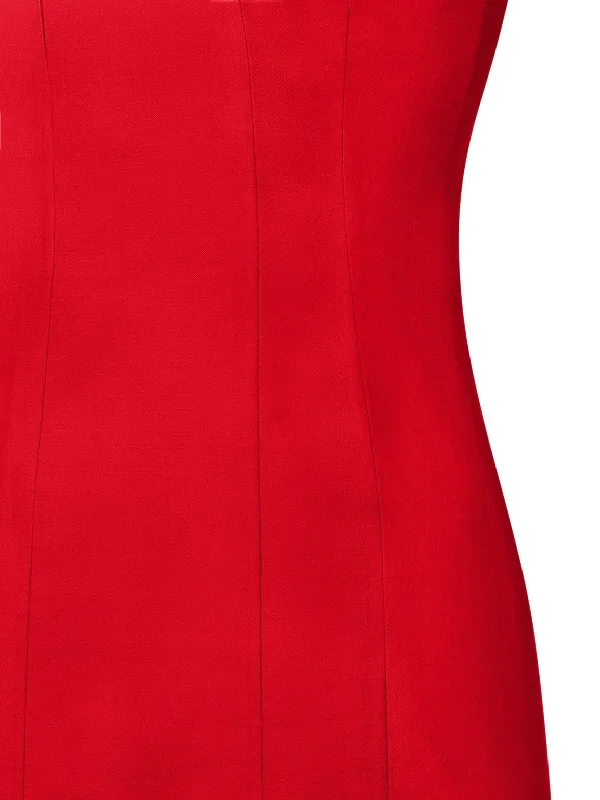 cotton-silk-double-face-sheath-dress-red