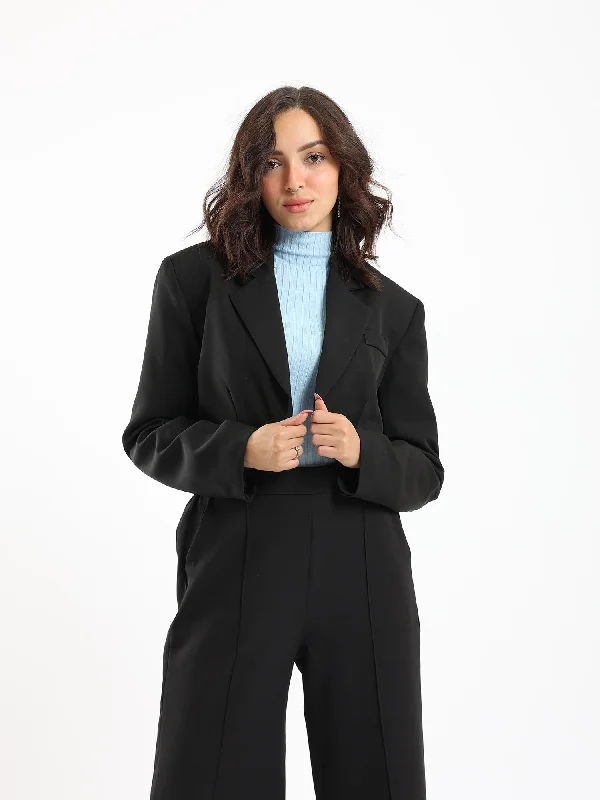 Cropped Blazer - Notch Label