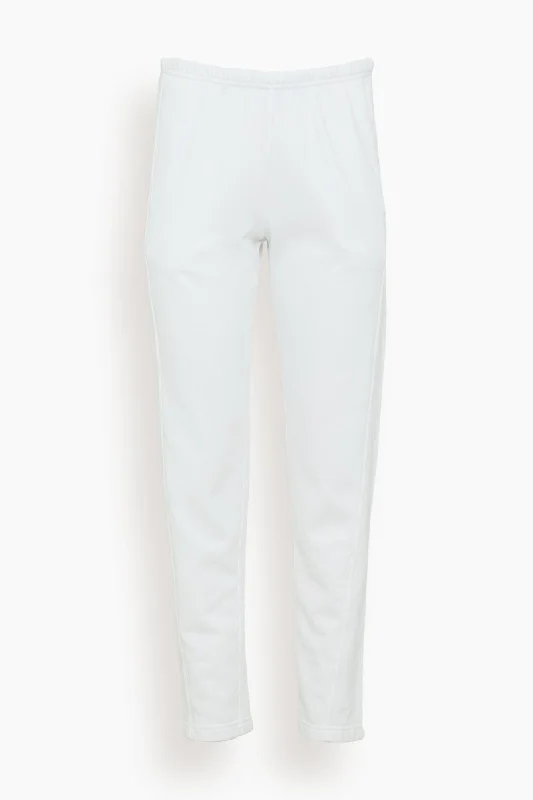 Crosby Sweatpant in White