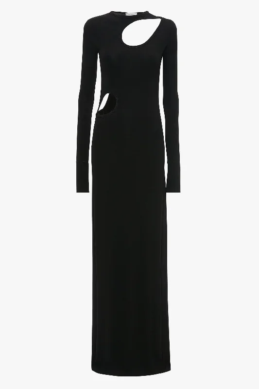 cut-out-jersey-floorlength-dress-in-black-19538