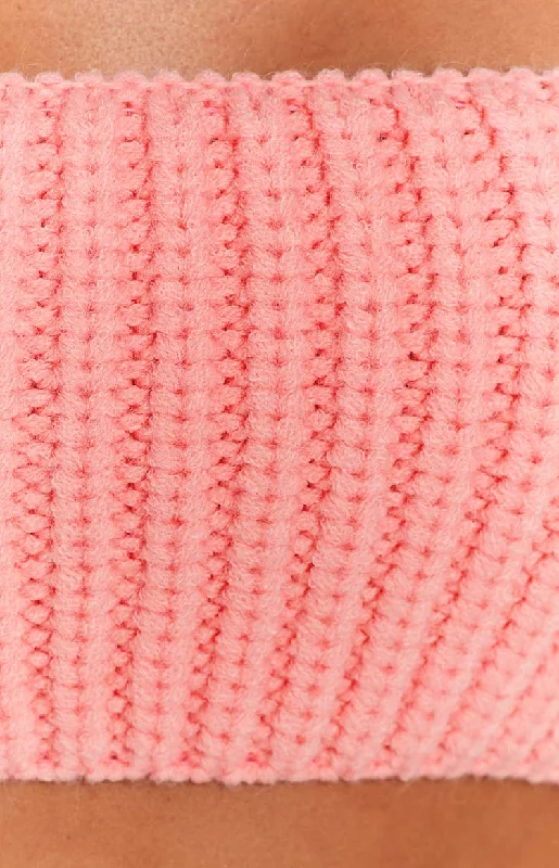 debbie-pink-knit-bandeau