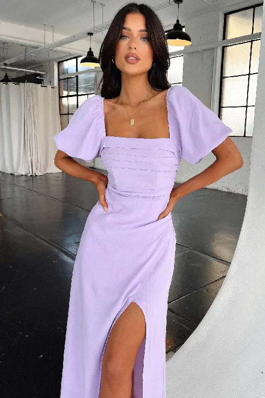 Delia Maxi Dress - Lilac