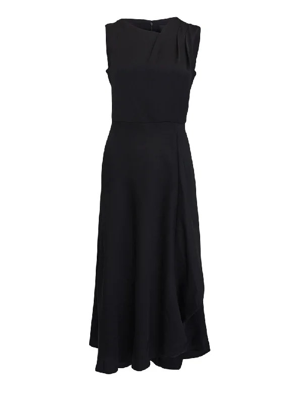 Drapey Crepe Sleeveless Dress