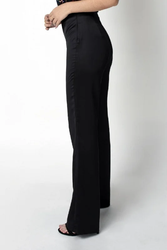 double-second-black-satin-boot-leg-trouser