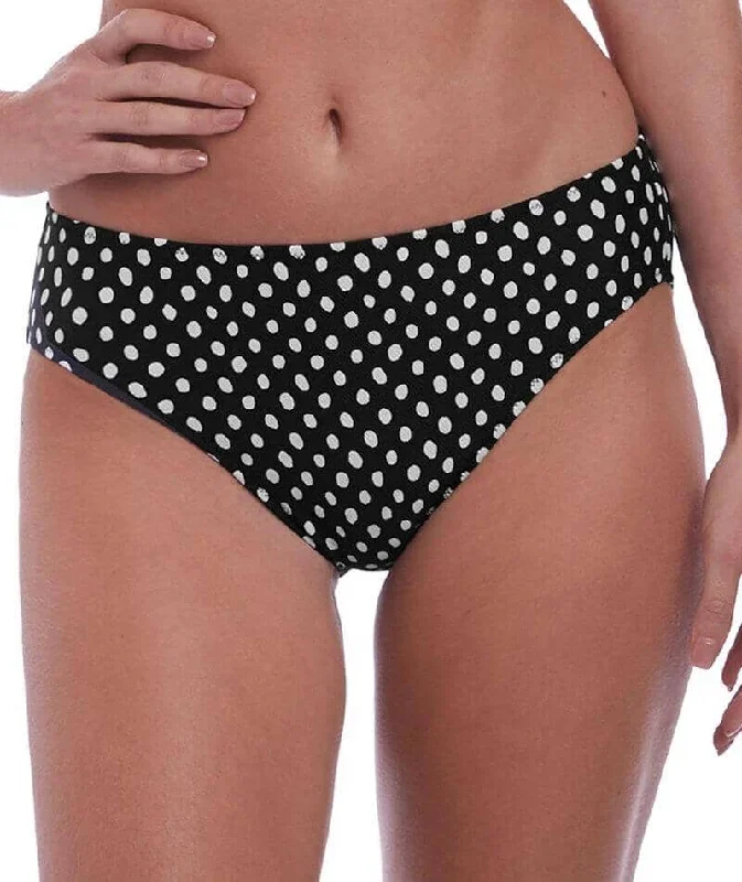 Fantasie Swim Santa Monica Mid Rise Bikini Brief - Black & White