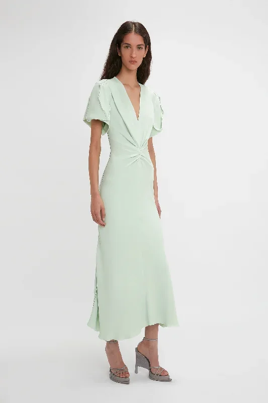 gathered-v-neck-midi-dress-in-jade gathered-v-neck-midi-dress-in-jade