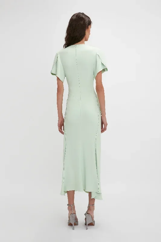 gathered-v-neck-midi-dress-in-jade gathered-v-neck-midi-dress-in-jade