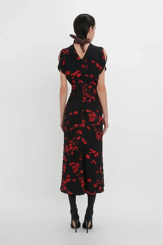 gathered-waist-midi-dress-in-scifi-floral-black-19526