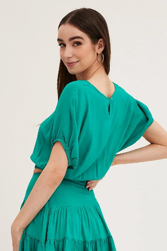 green-crop-top-short-sleeve-elasticated-waist-wc1007x-34wb